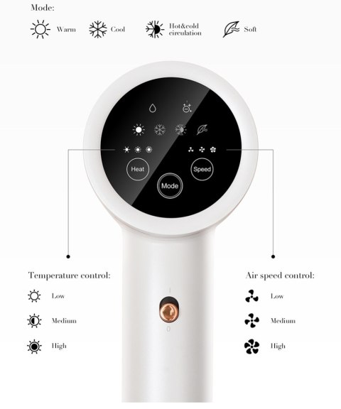 Jimmy | Hair Dryer | F7 | 1600 W | Number of temperature settings 3 | Ionic function Jimmy | Hair Dryer | F7 | 1600 W | Number of temperature settings 3 | Ionic function
