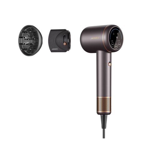 Jimmy | Hair Dryer | F8 | 1600 W | Number of temperature settings 3 | Ionic function | Diffuser nozzle | Grey Jimmy | Hair Dryer | F8 | 1600 W | Number of temperature settings 3 | Ionic function | Diffuser nozzle | Grey