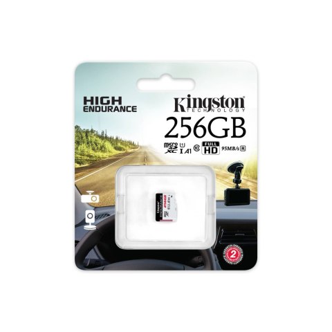 Kingston Endurance 95R | 256 GB | microSDXC | Flash memory class Class 10, UHS-I Kingston Endurance 95R | 256 GB | microSDXC | Flash memory class Class 10, UHS-I