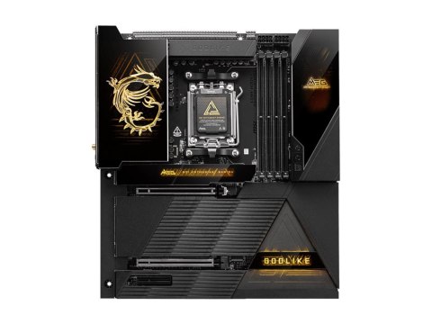 MSI MEG X870E GODLIKE | Processor family AMD | Processor socket AM5 | Supported hard disk drive interfaces SATA, M.2 | Number of MSI MEG X870E GODLIKE | Processor family AMD | Processor socket AM5 | Supported hard disk drive interfaces SATA, M.2 | Number of