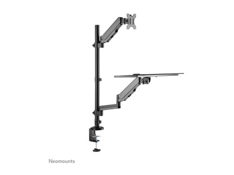 Neomounts DS90-325BL1 Sit-stand workstation desk 1 screen - 17-32" - 1-9 kg (curved 6 kg) - gas spring - black