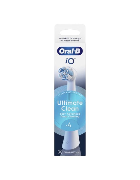 Oral-B Replaceable toothbrush heads | iO UltimateClean | Heads | For adults | Number of brush heads included 4 | White Oral-B Replaceable toothbrush heads | iO UltimateClean | Heads | For adults | Number of brush heads included 4 | White