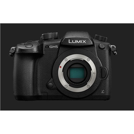 Panasonic LUMIX DC-GH5EG-K DSLM Camera Body 20.3 MP ISO 25600 Display diagonal 3.2 " Video recording Wi-Fi Contrast AF system Ma Panasonic LUMIX DC-GH5EG-K DSLM Camera Body 20.3 MP ISO 25600 Display diagonal 3.2 " Video recording Wi-Fi Contrast AF system Ma