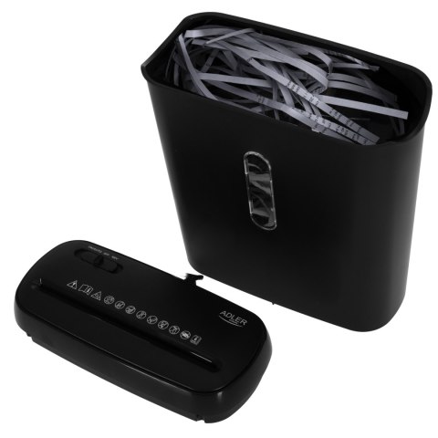 Paper Shredder | AD 1039 | Black | 8 L | 70 dB | Strip-cut Paper Shredder | AD 1039 | Black | 8 L | 70 dB | Strip-cut