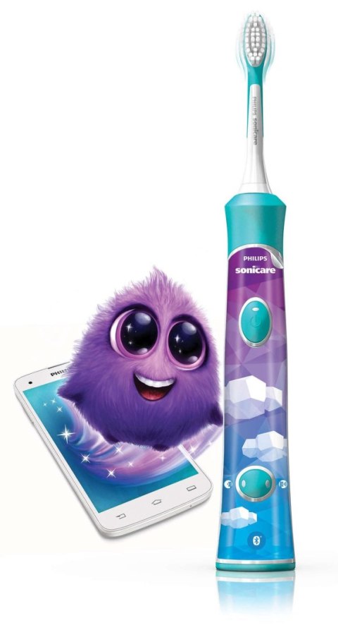 Philips | Soniczna szczoteczka elektryczna | HX6322/04 | Akumulatorowa | Dla dzieci | Liczba główek szczoteczki w zestawie 2 | L