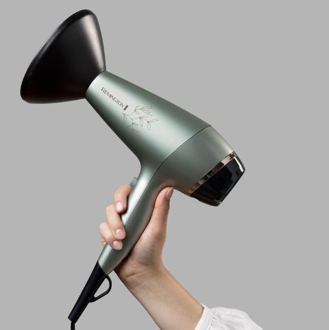 Remington Hair Dryer | AC5860 Botanicals | 2300 W | Number of temperature settings 3 | Ionic function | Diffuser nozzle | Silver Remington Hair Dryer | AC5860 Botanicals | 2300 W | Number of temperature settings 3 | Ionic function | Diffuser nozzle | Silver