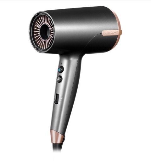 Remington | Hair dryer | D6077 | 2000 W | Number of temperature settings 3 | Ionic function | Diffuser nozzle | Grey Remington | Hair dryer | D6077 | 2000 W | Number of temperature settings 3 | Ionic function | Diffuser nozzle | Grey