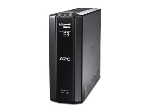 Schneider Electric APC Back-UPS Pro, Tower, 10x IEC C13 outlets, AVR, LCD, user-replaceable battery | BR1500GI | 1500 VA | 865 W Schneider Electric APC Back-UPS Pro, Tower, 10x IEC C13 outlets, AVR, LCD, user-replaceable battery | BR1500GI | 1500 VA | 865 W