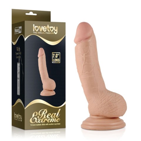 Dildo przyssawka penis żylasty realistyczny 17 cm Dildo przyssawka penis żylasty realistyczny 17 cm