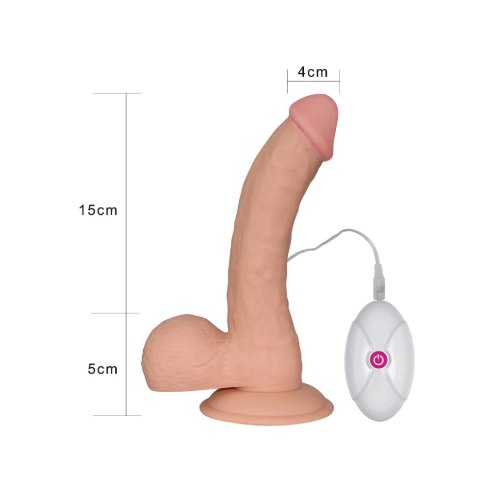 Erotyczne dildo gumowe z przyssawka i wibracjami Erotyczne dildo gumowe z przyssawka i wibracjami
