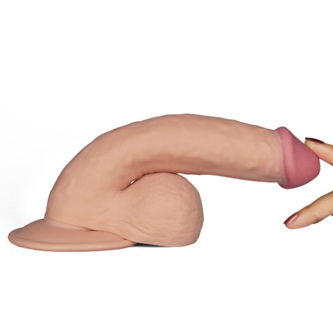 Erotyczne dildo gumowe z przyssawka i wibracjami Erotyczne dildo gumowe z przyssawka i wibracjami