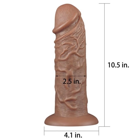 Gigantyczne dildo z przyssawką wyżyłowane 26,5 cm Gigantyczne dildo z przyssawką wyżyłowane 26,5 cm