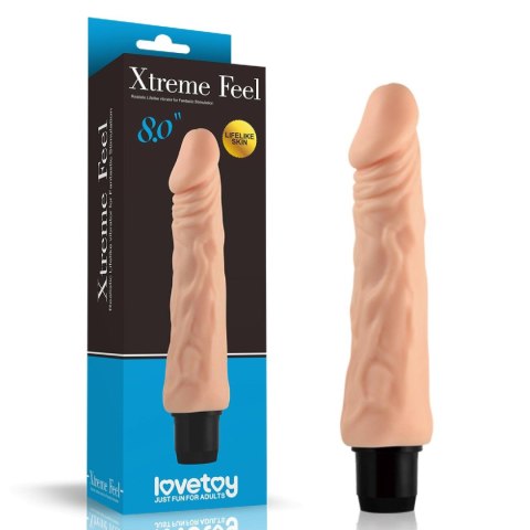 Wibrator naturalny miękki realistyczny penis 20 cm Wibrator naturalny miękki realistyczny penis 20 cm