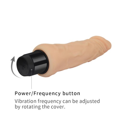 Wibrator naturalny miękki realistyczny penis 20 cm Wibrator naturalny miękki realistyczny penis 20 cm