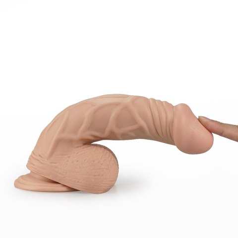 Wielkie dildo penis przyssawka żylasty duży giętki Wielkie dildo penis przyssawka żylasty duży giętki