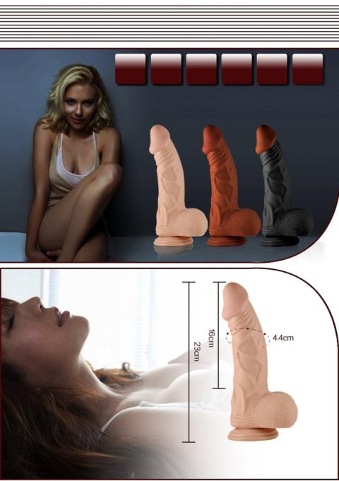 Wielkie dildo penis przyssawka żylasty duży giętki Wielkie dildo penis przyssawka żylasty duży giętki