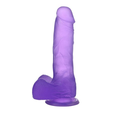 Ddildo silikonowe z przyssawką 17,5cm jasny fiolet Ddildo silikonowe z przyssawką 17,5cm jasny fiolet