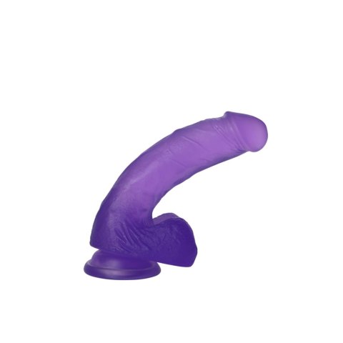 Ddildo silikonowe z przyssawką 17,5cm jasny fiolet Ddildo silikonowe z przyssawką 17,5cm jasny fiolet