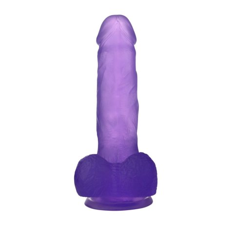 Ddildo silikonowe z przyssawką 17,5cm jasny fiolet Ddildo silikonowe z przyssawką 17,5cm jasny fiolet