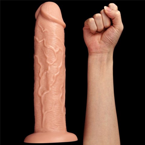 Grube ogromne dildo z przyssawką wibracje 28 cm Grube ogromne dildo z przyssawką wibracje 28 cm