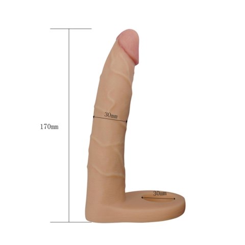 Gumowy strap-on sztuczny penis sex analny 17,5 cm Gumowy strap-on sztuczny penis sex analny 17,5 cm