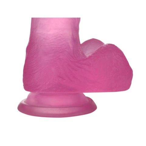 Jasnoróżowe dildo silikonowe z przyssawką 17,5 cm Jasnoróżowe dildo silikonowe z przyssawką 17,5 cm