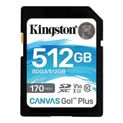 Kingston Canvas Go! | Karta pamięci flash | 512 GB | Karta pamięci microSDXC UHS-I | Klasa prędkości A2 / Klasa wideo V30 / UHS- Kingston Canvas Go! | Karta pamięci flash | 512 GB | Karta pamięci microSDXC UHS-I | Klasa prędkości A2 / Klasa wideo V30 / UHS-
