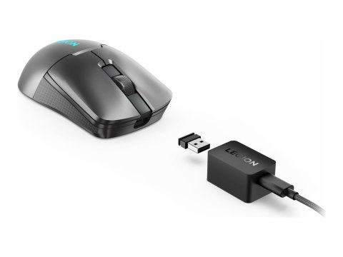 Lenovo | Wireless Gaming Mouse | Legion M600s Qi | Gaming Mouse | 2.4GHz, Bluetooth, USB wired | Storm Grey Lenovo | Wireless Gaming Mouse | Legion M600s Qi | Gaming Mouse | 2.4GHz, Bluetooth, USB wired | Storm Grey
