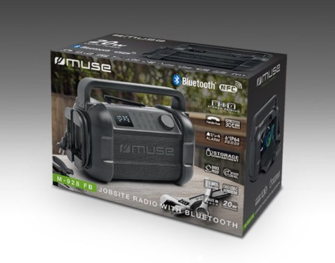 Muse | M-928 FB | Głośnik radiowy | Wodoodporny | Bluetooth | Czarny | Połączenie bezprzewodowe Muse | M-928 FB | Głośnik radiowy | Wodoodporny | Bluetooth | Czarny | Połączenie bezprzewodowe