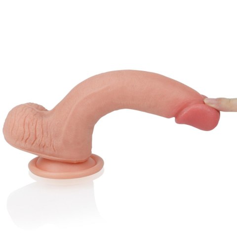 Realistyczne dildo silikonowe z przyssawką 20,5 cm Realistyczne dildo silikonowe z przyssawką 20,5 cm