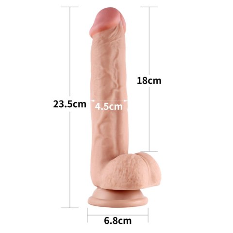 Realistyczne dildo z dwuwarstwowego materiału 18cm Realistyczne dildo z dwuwarstwowego materiału 18cm