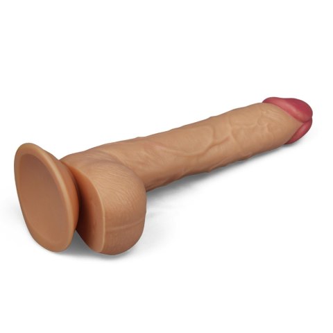 Super giętkie dildo z przyssawką i jądrami 27,5 cm Super giętkie dildo z przyssawką i jądrami 27,5 cm