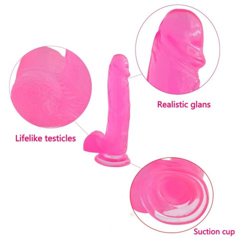 Żelowe duże dildo z przyssawką bardzo giętki Żelowe duże dildo z przyssawką bardzo giętki