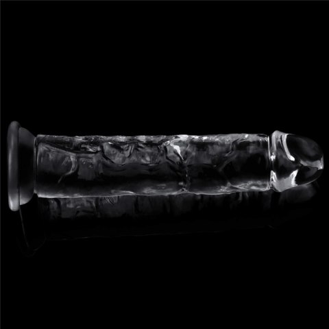 Żelowe duże dildo z przyssawką przezroczyste Żelowe duże dildo z przyssawką przezroczyste