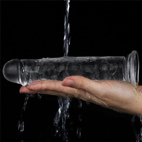 Żelowe duże dildo z przyssawką przezroczyste Żelowe duże dildo z przyssawką przezroczyste