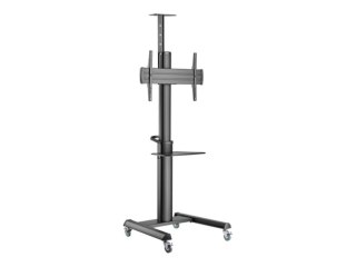 Aluminiowa podstawa pod telewizor z kółkami, 37" - 70", czarna | Gembird