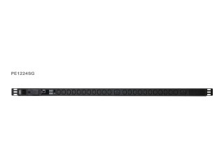 Aten PE1224SG-AT-G Basic Metered 0U PDU z ochroną przeciwprzepięciową (16A, 22 gniazda IEC 320 C13, 2 gniazda IEC 320 C19) | Ate