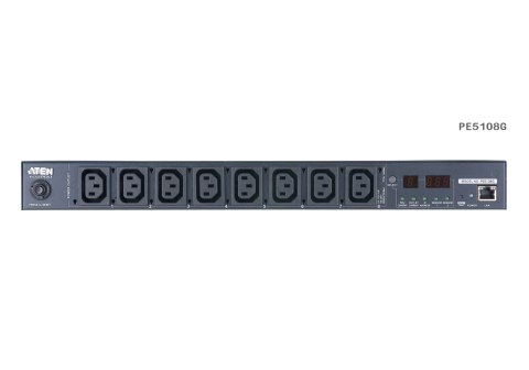 Aten PE5108G-ATA-G 10A 8-Outlet 1U Metered eco PDU | Aten Aten PE5108G-ATA-G 10A 8-Outlet 1U Metered eco PDU | Aten