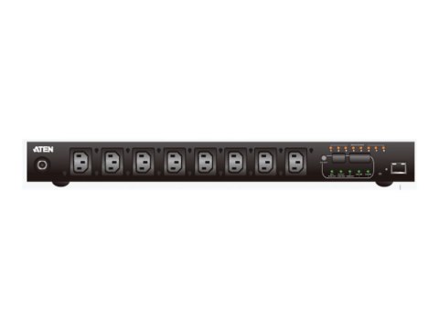 Aten PE8108G-ATA-G 8-portowy inteligentny moduł dystrybucji zasilania (PDU) 1U ECO, z pomiarem i przełączaniem według gniazda (8 Aten PE8108G-ATA-G 8-portowy inteligentny moduł dystrybucji zasilania (PDU) 1U ECO, z pomiarem i przełączaniem według gniazda (8