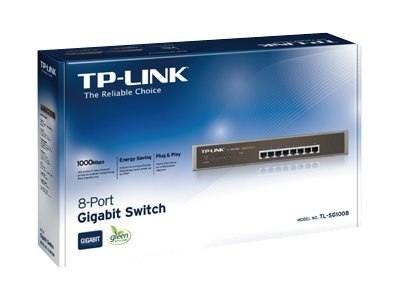 TP-Link TL-SG1008 - przełącznik - 8 portów TP-Link TL-SG1008 - przełącznik - 8 portów