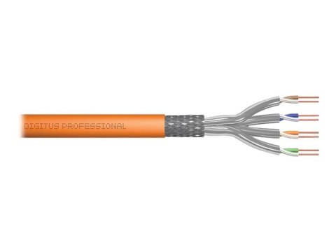Digitus | CAT 7 | Kabel masowy | SFTP, PiMF | Pomarańczowy | 100 m Digitus | CAT 7 | Kabel masowy | SFTP, PiMF | Pomarańczowy | 100 m
