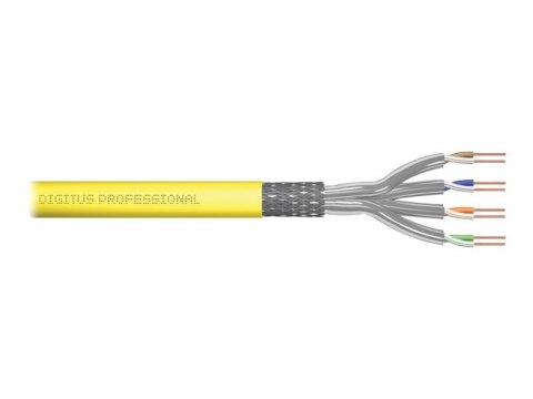 Digitus | CAT 7a | Kabel masowy | SFTP, PiMF | Żółty | 1000 m Digitus | CAT 7a | Kabel masowy | SFTP, PiMF | Żółty | 1000 m