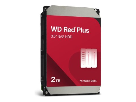 Dysk twardy Western Digital | Red Plus NAS | WD20EFPX | 5400 RPM | 2000 GB | 64 MB Dysk twardy Western Digital | Red Plus NAS | WD20EFPX | 5400 RPM | 2000 GB | 64 MB