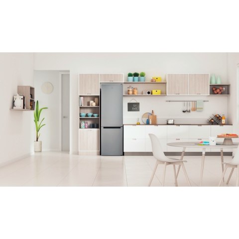 Lodówka Indesit LI9 S2E S, E, wolnostojąca, wysokość 201,3 cm, pojemność netto chłodziarki 261 l, pojemność netto zamrażarki 111 Lodówka Indesit LI9 S2E S, E, wolnostojąca, wysokość 201,3 cm, pojemność netto chłodziarki 261 l, pojemność netto zamrażarki 111
