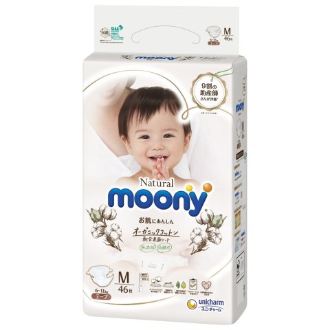 MOONY diapers Natural M 6-11kg 46 pcs | KO MOONY diapers Natural M 6-11kg 46 pcs | KO