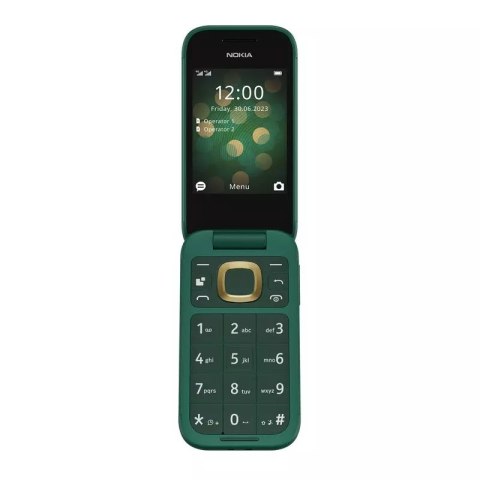 Nokia | 2660 Flip 4G | Zielony | 2.8 " | TFT LCD | 48 MB | 128 MB | Dual SIM | Nano-SIM | 3G | Bluetooth | 4.2 | USB w wersji mi Nokia | 2660 Flip 4G | Zielony | 2.8 " | TFT LCD | 48 MB | 128 MB | Dual SIM | Nano-SIM | 3G | Bluetooth | 4.2 | USB w wersji mi