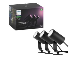 Philips Hue Lily Outdoor Spot zestaw podstawowy 3x8W 24V , Czarny | Philips Hue