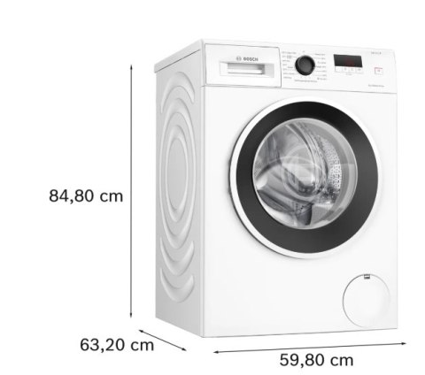 Pralka Bosch | WGE0240ASN | Klasa efektywności energetycznej A | Ładowana od frontu | Pojemność prania 7 kg | 1400 obr/min | Głę
