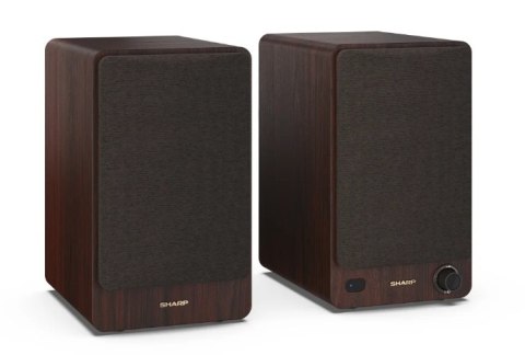 Sharp CP-SS30 Głośniki półkowe, brązowe Sharp | Głośniki | CP-SS30(BR) Półka | 60 W | Bluetooth | Brązowy | Połączenie bezprzewo