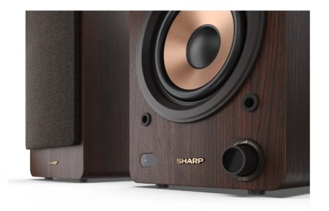 Sharp CP-SS30 Głośniki półkowe, brązowe Sharp | Głośniki | CP-SS30(BR) Półka | 60 W | Bluetooth | Brązowy | Połączenie bezprzewo